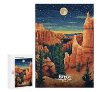 300 PCS Rompecabezas para Adolescentes Bryce Canyon National Park Rompecabezas para Adultos Juegos Familiares Desafío Difícil Ayuda A Ejercitar El Cerebro 300 PCS