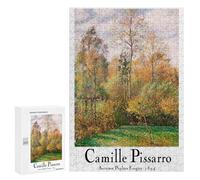 300 PCS Rompecabezas para Adolescentes Camille Pissarro Autumn Poplars Painting Rompecabezas para Adultos Regalos De Cumpleaños Juego Familiar Apto para Personas De 14 Años En Adelante 300 PCS