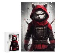 300 PCS Rompecabezas para Adolescentes Cat Ninja Rompecabezas para Adultos Juegos Familiares Mejora La Memoria Regalos para Amigos Y Familiares 300 PCS