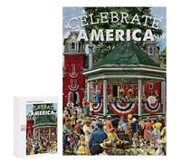 300 PCS Rompecabezas para Adolescentes Celebrate America Rompecabezas para Adultos Juguetes Antiestrés Desafío Difícil Cumpleaños
