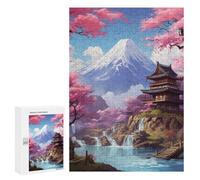 300 PCS Rompecabezas para Adolescentes Cherry Blossom Japan Juegos Familiares De Rompecabezas para Adultos Que Mejoran La Memoria Ayudan A Ejercitar El Cerebro 300 PCS