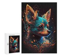 300 PCS Rompecabezas para Adolescentes Chihuahua Dog Rompecabezas para Adultos Juego Práctico Difícil Interacción Entre Padres E Hijos 300 PCS