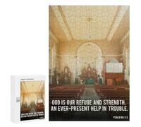 300 PCS Rompecabezas para Adolescentes Church Quote Bible Rompecabezas para Adultos Juegos Familiares Mejora La Memoria Regalos para Amigos Y Familiares 300 PCS