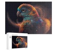 300 PCS Rompecabezas para Adolescentes Colorful Parrot in Abstract Art Rompecabezas para Adultos Juego Familiar Análisis Y Lógica Regalos para Reducir El Estrés 300 PCS