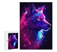 300 PCS Rompecabezas para Adolescentes Colorful White Wolf Rompecabezas para Adultos Juegos Familiares Mejora La Memoria Regalos para Amigos Y Familiares 300 PCS