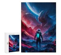 300 PCS Rompecabezas para Adolescentes Cosmic Encounter Rompecabezas para Adultos Juegos Familiares Desafío Difícil Ayuda A Ejercitar El Cerebro 300 PCS
