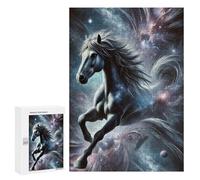 300 PCS Rompecabezas para Adolescentes Cosmic Horse Rompecabezas para Adultos Juguetes Antiestrés Análisis Y Lógica Interacción Entre Padres E Hijos 300 PCS