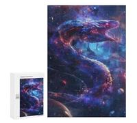 300 PCS Rompecabezas para Adolescentes Cosmic Serpent in Nebula Rompecabezas para Adultos Juego Práctico Difícil Interacción Entre Padres E Hijos 300 PCS