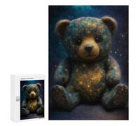 300 PCS Rompecabezas para Adolescentes Cosmic Teddy Bear Plush Toy-1 Rompecabezas para Adolescentes Desafío Difícil Desafío Educativo Diversión Familiar Y Noche De Juegos 300 PCS