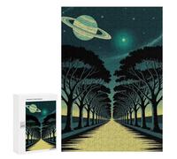 300 PCS Rompecabezas para Adolescentes Cosmic Tree-Lined Road to The Stars Rompecabezas para Adolescentes Juegos Divertidos Análisis Y Lógica Cumpleaños 300 PCS