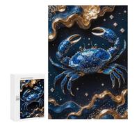 300 PCS Rompecabezas para Adolescentes Crab Kintsugi Art Rompecabezas para Adultos Juegos Familiares Desafío Difícil Ayuda A Ejercitar El Cerebro 300 PCS