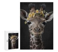 300 PCS Rompecabezas para Adolescentes Cute Baby Giraffe Rompecabezas para Adultos Juguetes Antiestrés Decoración De Pared Diversión Actividades En Casa, 300 PCS