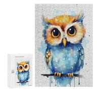 300 PCS Rompecabezas para Adolescentes Cute Baby Owl Watercolors Rompecabezas para Adultos Juegos Familiares Mejora La Memoria Regalos para Amigos Y Familiares 300 PCS