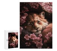 300 PCS Rompecabezas para Adolescentes Cute Lion Cub Sleeping Rompecabezas para Adultos Regalos De Cumpleaños Juego Familiar Apto para Personas De 14 Años En Adelante 300 PCS