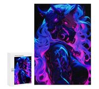 300 PCS Rompecabezas para Adolescentes Cybergoth Anime Demon Girl Rompecabezas para Adultos Juegos Familiares Mejora La Memoria Regalos para Amigos Y Familiares 300 PCS