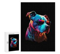 300 PCS Rompecabezas para Adolescentes Dogo Argentino Rompecabezas para Adultos Juegos Familiares Mejora La Memoria Regalos para Amigos Y Familiares 300 PCS