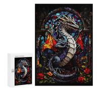 300 PCS Rompecabezas para Adolescentes Draconian Dragon Abstract Rompecabezas para Adultos Juguetes Antiestrés Decoración De Pared Diversión Actividades En Casa, 300 PCS