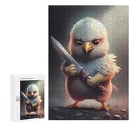 300 PCS Rompecabezas para Adolescentes Eagle Chick with Sword Juegos Familiares De Rompecabezas para Adultos Que Mejoran La Memoria Ayudan A Ejercitar El Cerebro 300 PCS