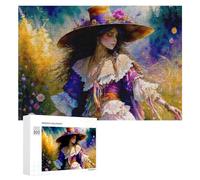 300 PCS Rompecabezas para Adolescentes Enchanted Garden Fantasy Rompecabezas para Adolescentes Juguetes Antiestrés Vacaciones En Casa Matar El Tiempo Desafío Educativo 300 PCS