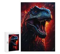 300 PCS Rompecabezas para Adolescentes Epic Dinosaur T Rex Rompecabezas para Adultos Juegos Familiares Mejora La Memoria Regalos para Amigos Y Familiares 300 PCS