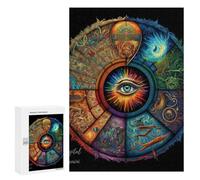 300 PCS Rompecabezas para Adolescentes Eye of The Universe Mystic Vision Rompecabezas para Adultos Juego Práctico Desafío Difícil Cumpleaños Y Navidad 300 PCS