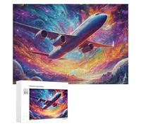 300 PCS Rompecabezas para Adolescentes Fantasy Flight Through Colorful Skies Rompecabezas para Adultos Juego Práctico Desafío Difícil Cumpleaños Y Navidad 300 PCS