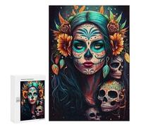 300 PCS Rompecabezas para Adolescentes Fiesta De Los Muertos Rompecabezas para Adultos Juegos Relajantes Mejora La Memoria Interacción Entre Padres E Hijos 300 PCS