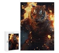 300 PCS Rompecabezas para Adolescentes Fighting Warrior Tiger Rompecabezas para Adultos Juegos Familiares Mejora La Memoria Regalos para Amigos Y Familiares 300 PCS