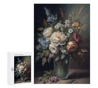 300 PCS Rompecabezas para Adolescentes Flower Still Life Painting Rompecabezas para Adultos Juegos Familiares Mejora La Memoria Regalos para Amigos Y Familiares 300 PCS