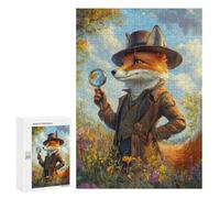 300 PCS Rompecabezas para Adolescentes Fox Detective Rompecabezas para Adultos Juegos Familiares Mejora La Memoria Regalos para Amigos Y Familiares 300 PCS