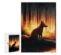 300 PCS Rompecabezas para Adolescentes Fox In Forest Juegos Familiares De Rompecabezas para Adultos Que Mejoran La Memoria Ayudan A Ejercitar El Cerebro 300 PCS