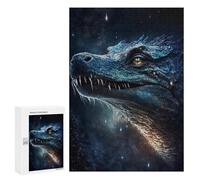 300 PCS Rompecabezas para Adolescentes Galactic Dragon Head Rompecabezas para Adolescentes Desafío Difícil Desafío Educativo Diversión Familiar Y Noche De Juegos 300 PCS