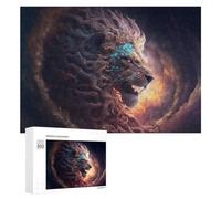 300 PCS Rompecabezas para Adolescentes Galactic Lion Majesty -5 Rompecabezas para Adolescentes Juguetes Antiestrés Vacaciones En Casa Matar El Tiempo Desafío Educativo 300 PCS