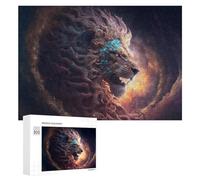 300 PCS Rompecabezas para Adolescentes Galactic Lion Majesty Rompecabezas para Adultos Juego Familiar Análisis Y Lógica Regalos para Reducir El Estrés 300 PCS