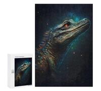 300 PCS Rompecabezas para Adolescentes Galactic Lizard Artwork-1 Rompecabezas para Adultos Desafío Difícil Actividades Divertidas En Casa Gran Regalo para Jugar 300 PCS