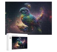 300 PCS Rompecabezas para Adolescentes Galactic Parrot in Space Rompecabezas para Adultos Juego Práctico Desafío Difícil Cumpleaños Y Navidad 300 PCS