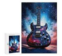 300 PCS Rompecabezas para Adolescentes Galaxy Electric Guitar Artwork Rompecabezas para Adultos Juego Familiar Análisis Y Lógica Regalos para Reducir El Estrés 300 PCS