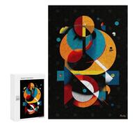 300 PCS Rompecabezas para Adolescentes Geometric Orbit - Modern Abstract in Motion Rompecabezas Juegos Relajantes Pero Divertidos Y Humorísticos Cumpleaños Y Navidad 300 PCS