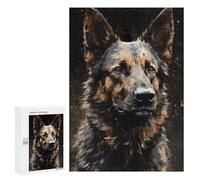 300 PCS Rompecabezas para Adolescentes German Shepherd Dog Cool Rompecabezas para Adultos Juego Práctico Difícil Interacción Entre Padres E Hijos 300 PCS