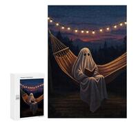 300 PCS Rompecabezas para Adolescentes Ghost Reading in A Hammock Rompecabezas para Adultos Juegos Relajantes Que Mejoran La Memoria Actividades Divertidas En Casa 300 PCS