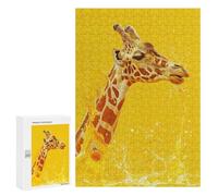 300 PCS Rompecabezas para Adolescentes Giraffe Orange Juice Rompecabezas para Adultos Juguetes Antiestrés Análisis Y Lógica Interacción Entre Padres E Hijos 300 PCS