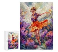 300 PCS Rompecabezas para Adolescentes Girls Botanical Lilac Rompecabezas para Adultos Juegos Relajantes Mejora La Memoria Interacción Entre Padres E Hijos 300 PCS