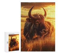 300 PCS Rompecabezas para Adolescentes Gnu at Sunset Rompecabezas para Adultos Juego Práctico Montaje De Patrones Cumpleaños Y Navidad 300 PCS