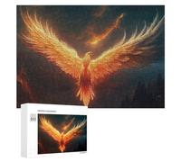 300 PCS Rompecabezas para Adolescentes Golden Phoenix Rising Rompecabezas para Adolescentes Juguetes Antiestrés Vacaciones En Casa Matar El Tiempo Desafío Educativo 300 PCS