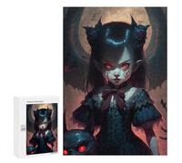 300 PCS Rompecabezas para Adolescentes Gothic Vampire Maiden Juegos Familiares De Rompecabezas para Adultos Que Mejoran La Memoria Ayudan A Ejercitar El Cerebro 300 PCS
