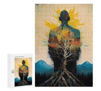 300 PCS Rompecabezas para Adolescentes Grounded Like A Tree Zen Rompecabezas para Adultos Juguetes Antiestrés Desafío Difícil Cumpleaños