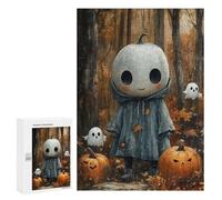 300 PCS Rompecabezas para Adolescentes Halloween Ghostly Forest Scene Rompecabezas para Adolescentes Desafío Difícil Desafío Educativo Diversión Familiar Y Noche De Juegos 300 PCS