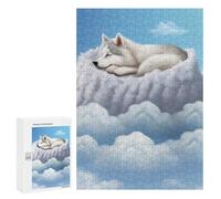 300 PCS Rompecabezas para Adolescentes Husky Puppy Dreaming Rompecabezas para Adultos Juguetes Antiestrés Desafío Difícil Cumpleaños
