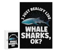 300 PCS Rompecabezas para Adolescentes I Just Really Like Whale Rompecabezas para Adultos Juegos De Relajación Decoración De Pared Ayuda A Ejercitar El Cerebro 300 PCS