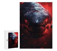 300 PCS Rompecabezas para Adolescentes Inferno Eyes of The Shark Rompecabezas para Adultos Juegos De Relajación Decoración De Pared Ayuda A Ejercitar El Cerebro 300 PCS